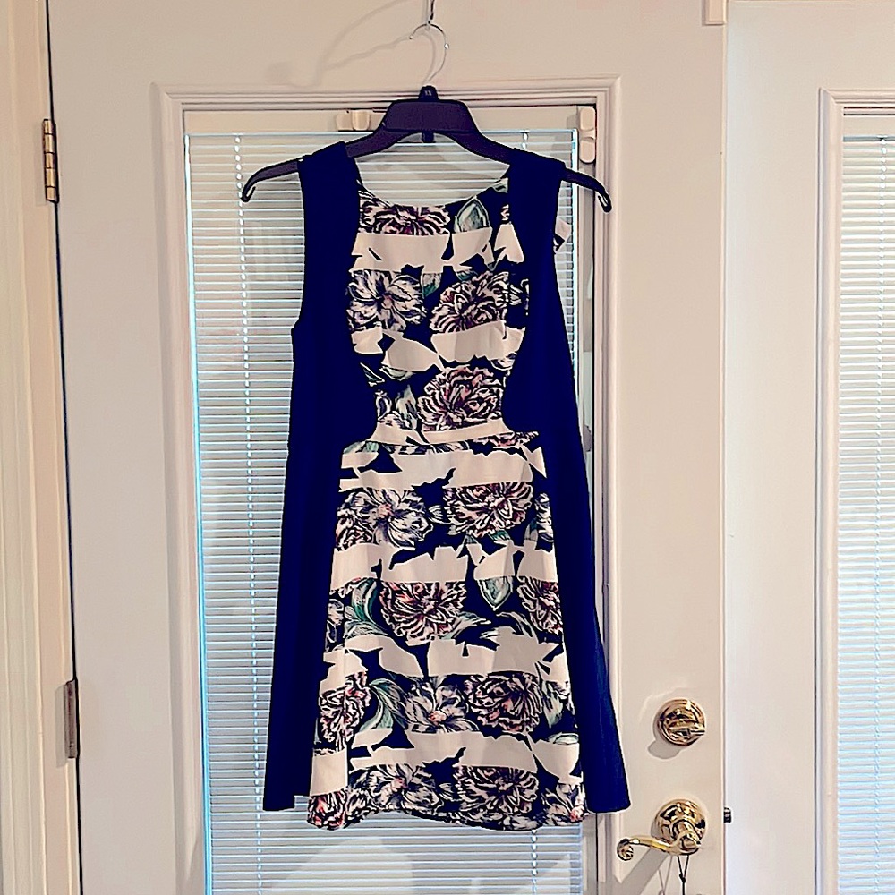 French Connection fit and flare dress.